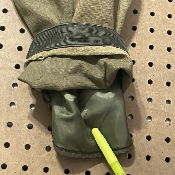 VTG LL Bean Jacket Mens Medium Brown Canvas Barn Work Chore Coat Plaid Lined USA - Picture 6 of 11